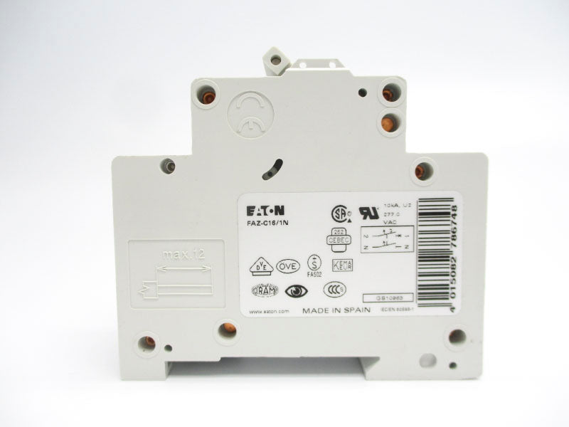 EATON FAZ-C16/1N 277VAC 16A NSMP