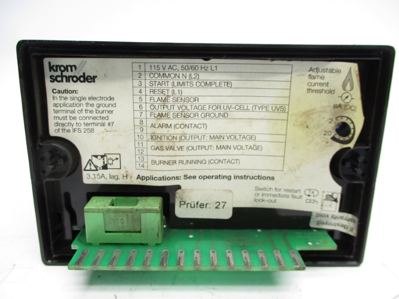 KROM SCHRODER IFS258T-5/2R 84620440 115VAC UNMP