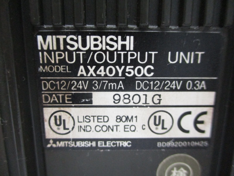 MITSUBISHI AX40Y50C 12/24VDC 0.3A UNMP