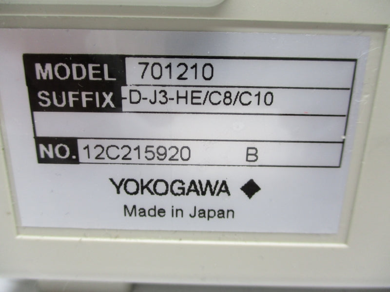 YOKOGAWA 701210-D-J3-HE/C8/C10 NSMP