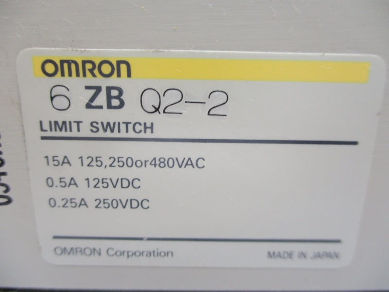 OMRON 6ZBQ2-2 480VAC 15A NSMP