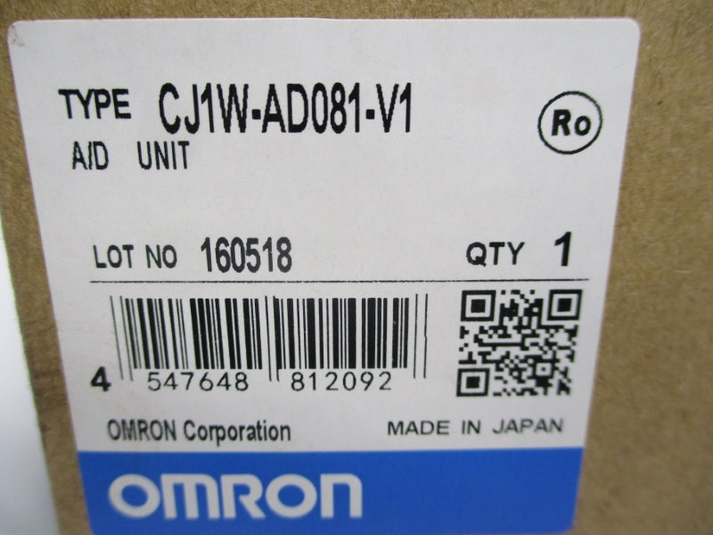 OMRON CJ1W-AD081-V1 -10-10V NSMP