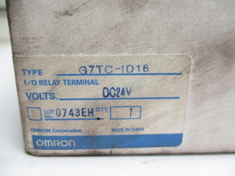 OMRON G7TC-ID16 24VDC NSMP