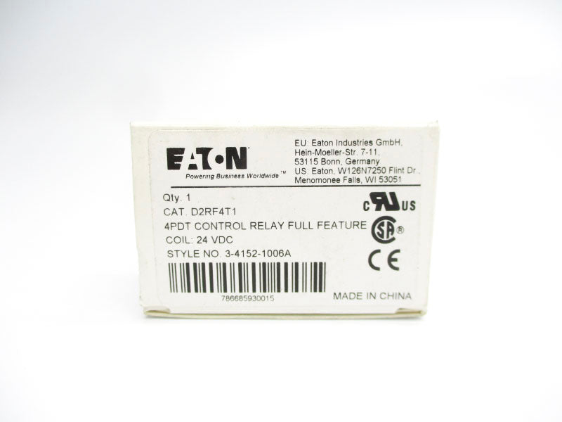 EATON D2RF4T1 24VDC 8A NSMP