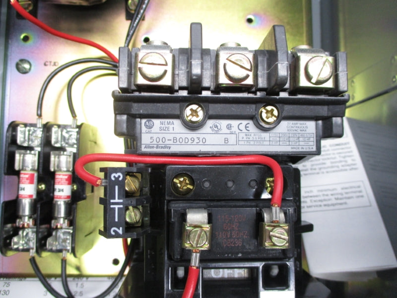 ALLEN BRADLEY 500-BAB930-6P SER. B 600VAC NSNP