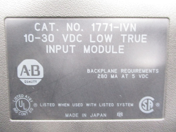 ALLEN BRADLEY 1771-IVN 10-30VDC (NO DOOR) NSNP