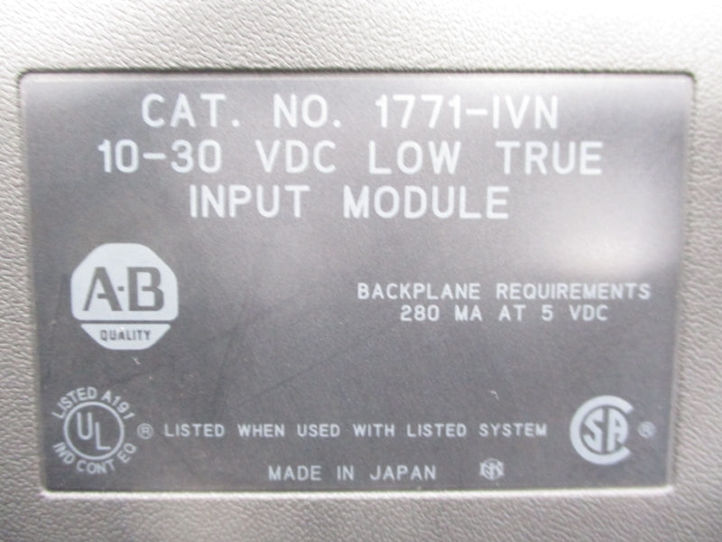 ALLEN BRADLEY 1771-IVN 10-30VDC (NO DOOR) NSNP