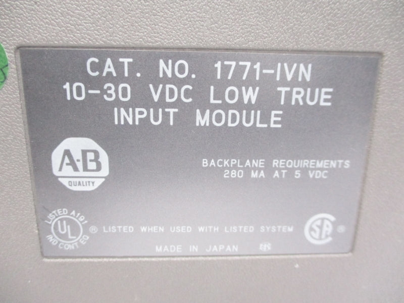 ALLEN BRADLEY 1771-IVN 10-30VDC NSNP