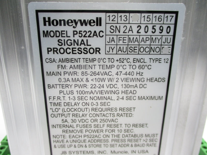 HONEYWELL P522AC 85-264VAC, 5A NSMP