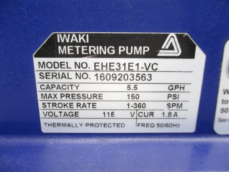 WALCHEM EHE31E1-VC 115V 1.8A 150PSI UNMP