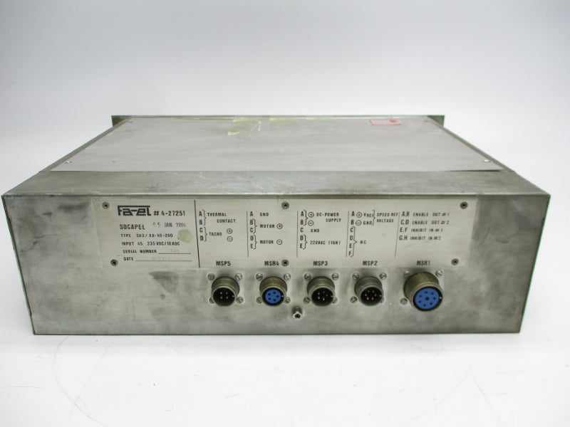 SOCAPEL SA3/XX-40-200 235VDC 10A UNMP