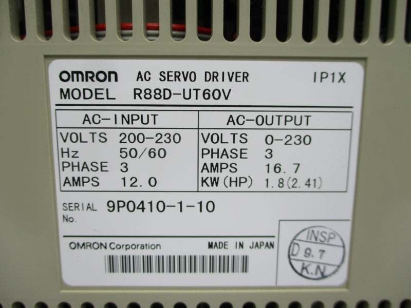 OMRON R88D-UT60V 200-230V 16.7A NSMP