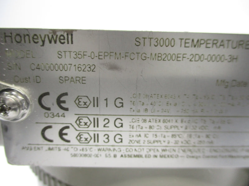 HONEYWELL STT35F-0-EPFM-FCTG-MB200RF-2D0-0000-3H 32VDC 3/4" NSMP