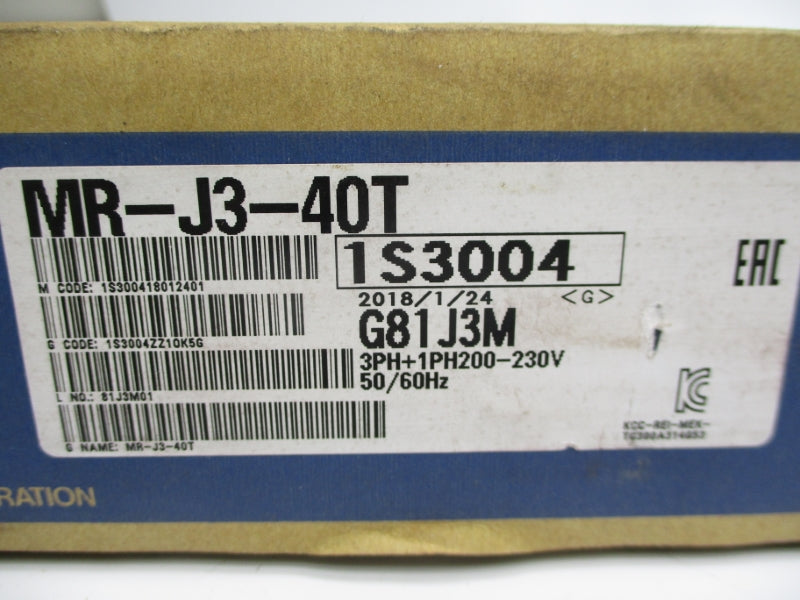 MITSUBISHI MR-J3-40T 200-230V 3.9A NSMP