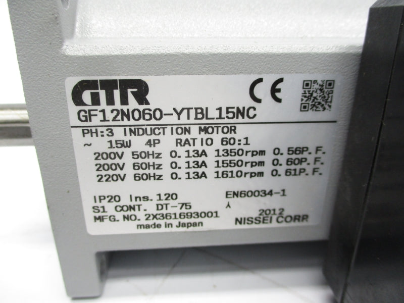 GTR GF12N060-YTB-L15NC 220V 0.13A NSMP