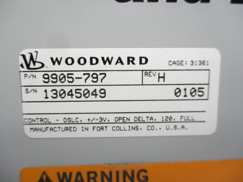 WOODWARD 9905-797 120VAC UNMP