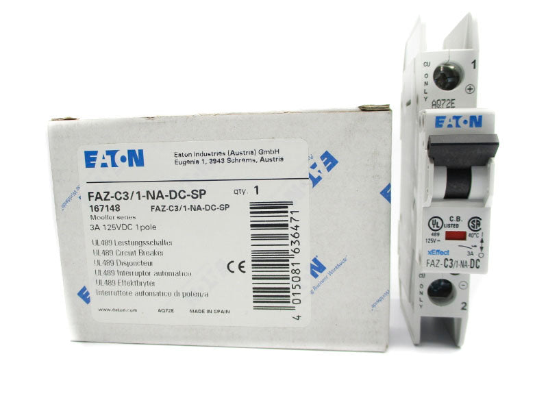 EATON FAZ-C3/1-NA-DC-SP 125VDC 3A NSMP