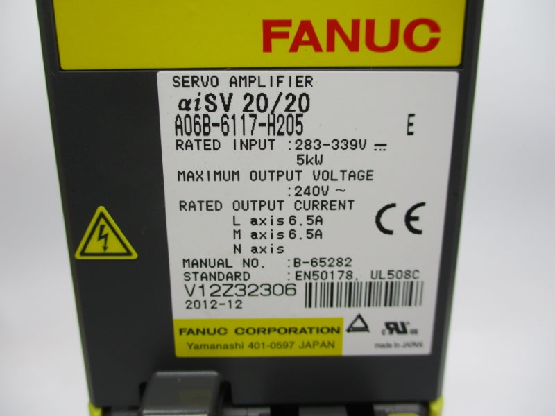 FANUC A06B-6117-H205 283-339V 6.5A NSMP