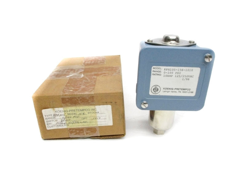 KOENIG-PRETEMPCO KPH105-156-1010 125/250VAC 10A 3/4" NSMP