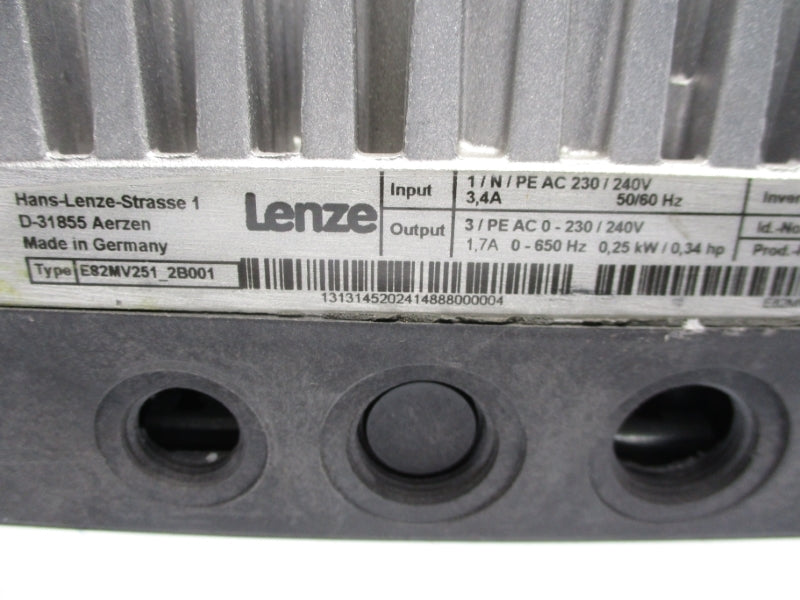 LENZE E82MV251-2B001 230/240V 3.4A UNMP