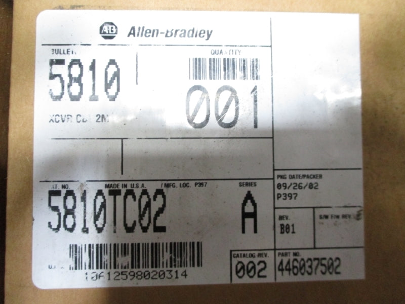 ALLEN BRADLEY 5810-TC02 SER. A 2M NSMP