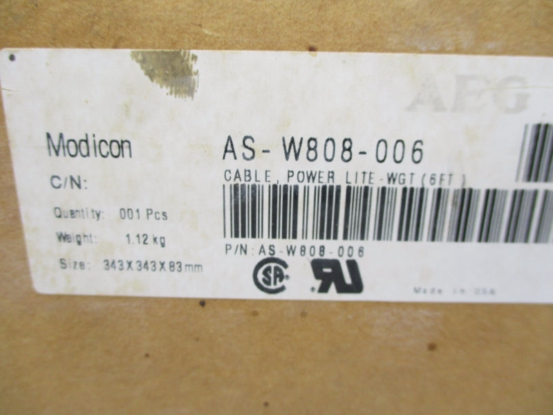 MODICON AS-W808-006 6' NSMP