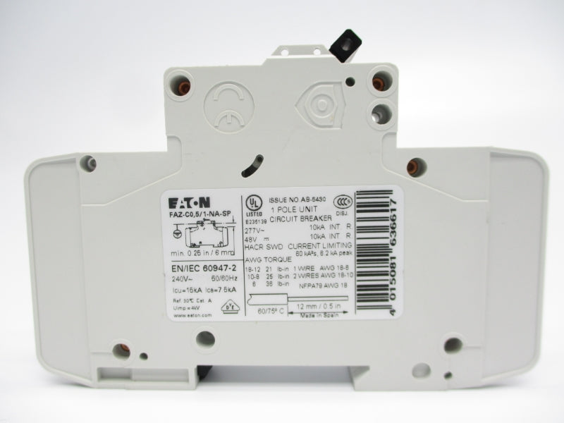 EATON FAZ-C0,5/1-NA-SP 277VAC 0.5A NSMP