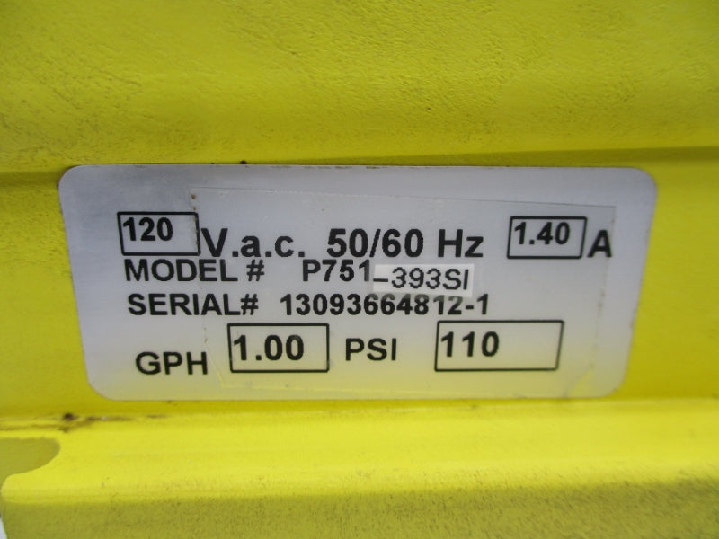 MILTON ROY P751-393SI 120VAC 1.4A 110PSI 7/8" UNMP