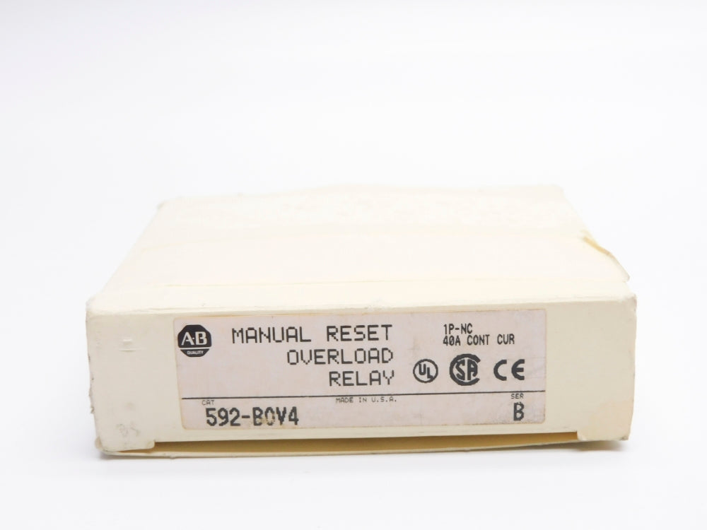 ALLEN BRADLEY 592-BOV4 SER. B 600V 40A (WH) NSMP
