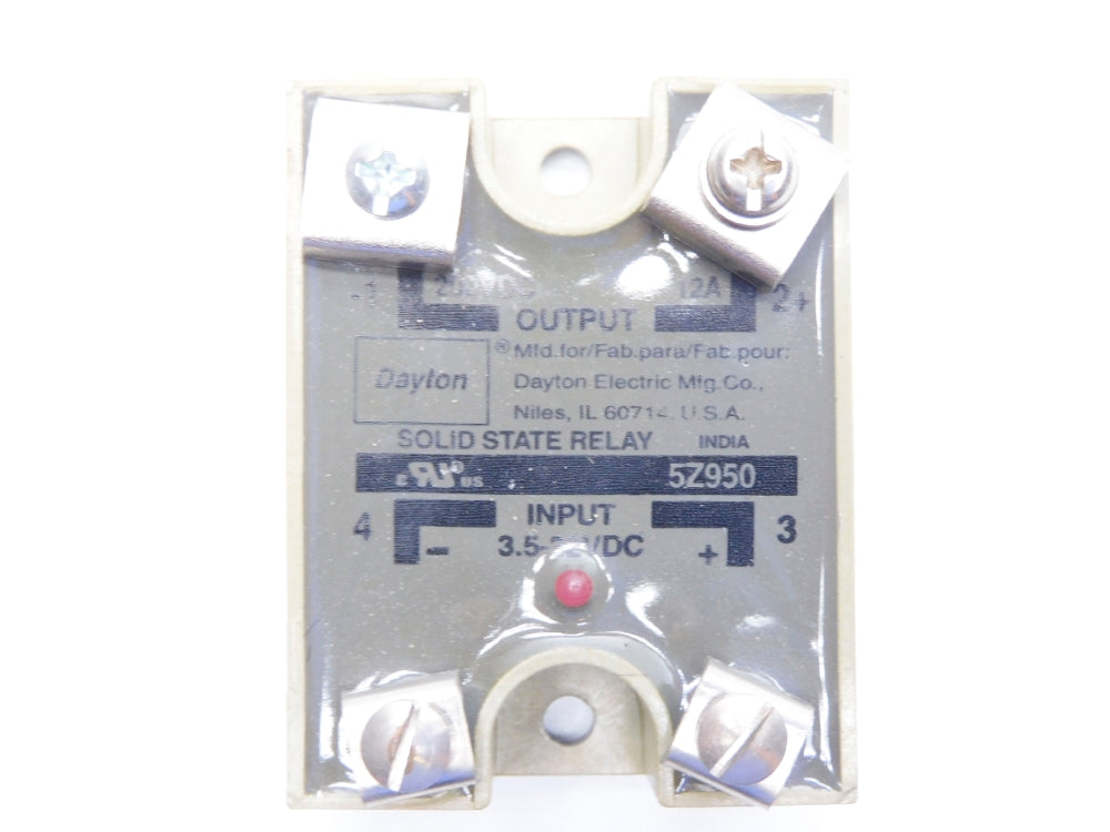 DAYTON 5Z950 200VDC 12A UNMP