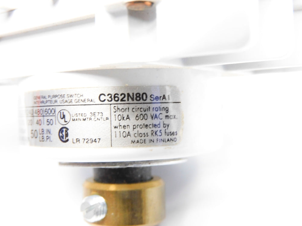 CUTLER HAMMER C362N80 SER. A1 NSMP