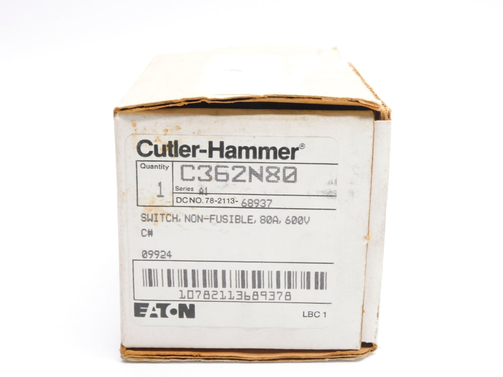 CUTLER HAMMER C362N80 SER. A1 NSMP
