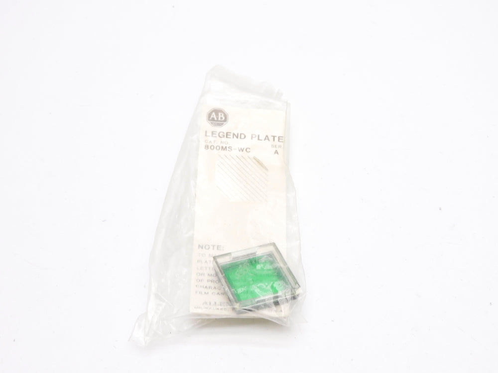 ALLEN BRADLEY 800MS-WC SER. A (GREEN) NSMP