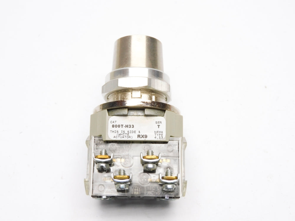 ALLEN BRADLEY 800T-H33A SER. T (WH) (NO KEY) NSMP