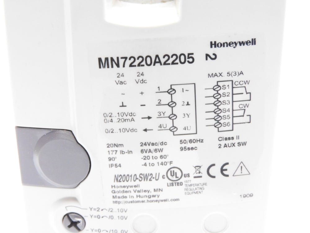 HONEYWELL MN7220A2205 N20010-SW2-US NSMP