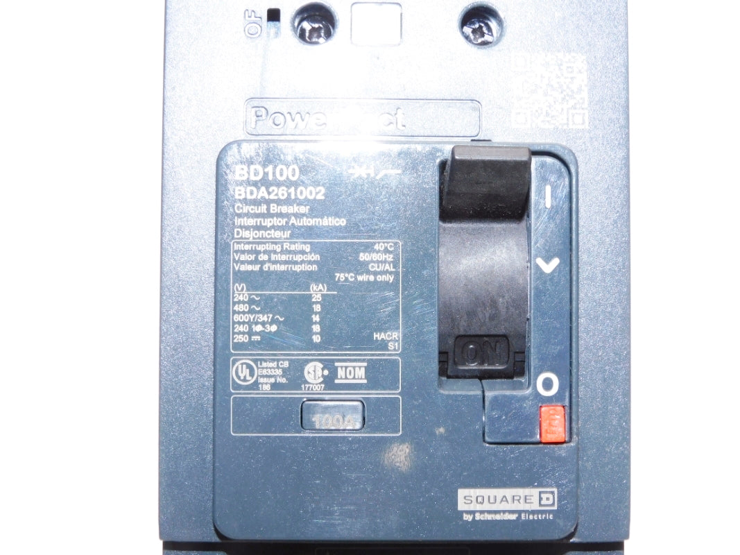 SQUARE D BDA261002 100A 480V NUPI