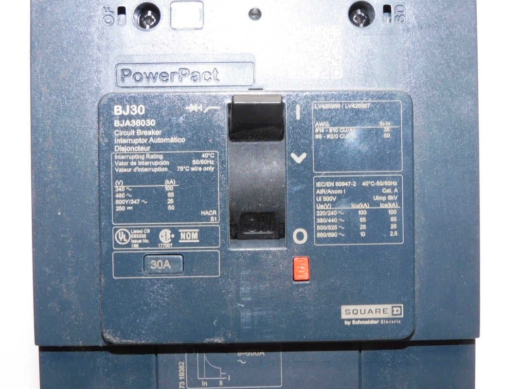 SQUARE D BJA36030 30A 480V NUPI
