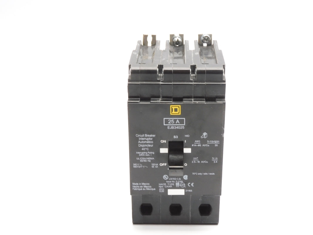 SQUARE D EJB34025 277V 25A NSNP