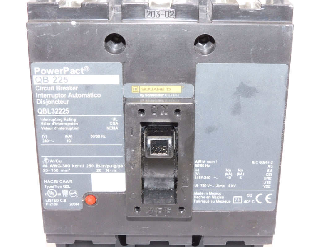 SQUARE D QBL32225 240V 225A NSNP