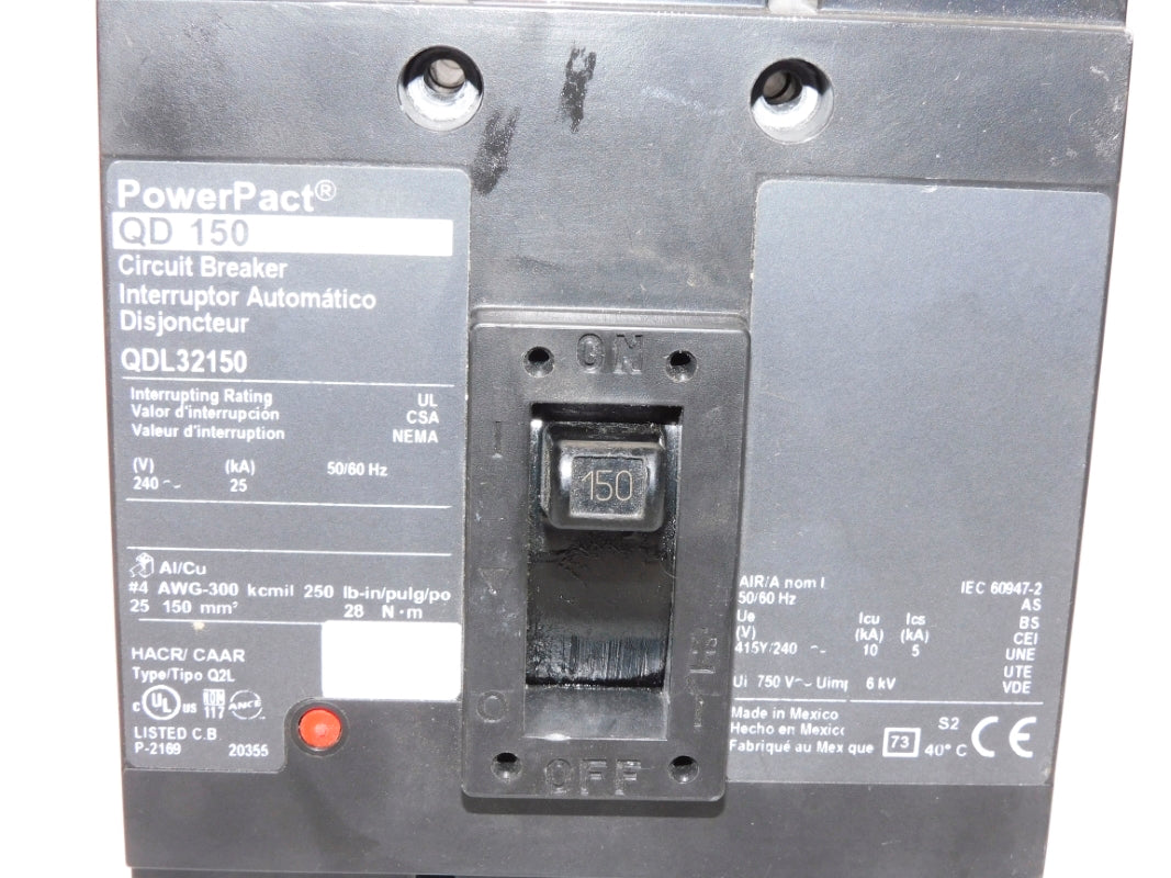 SQUARE D QDL32150 240V 150A UNMP