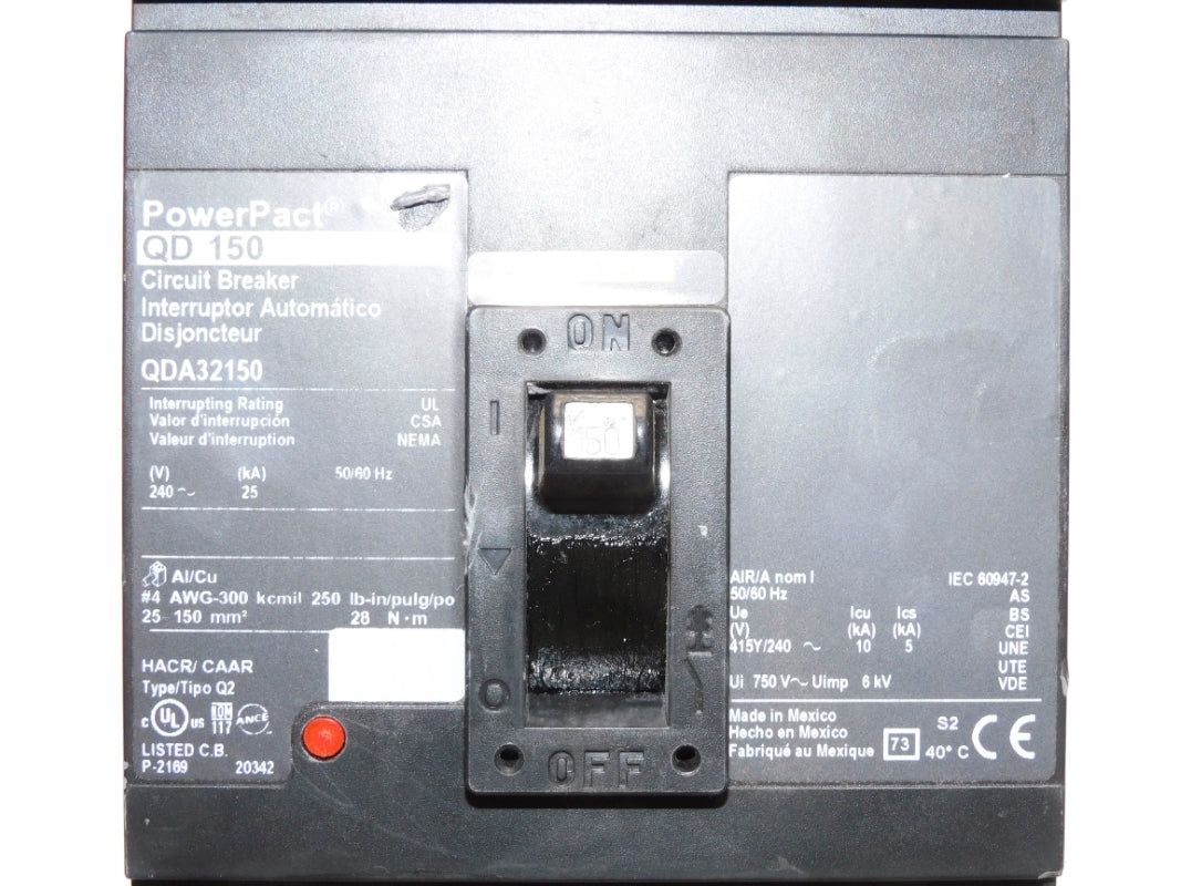 SQUARE D QDA32150 150A 240V NSNP