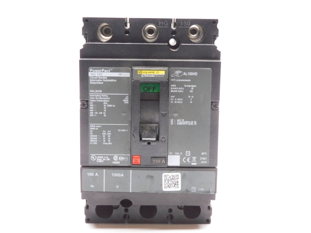 SQUARE D HGL36150 600V 150A NSNP