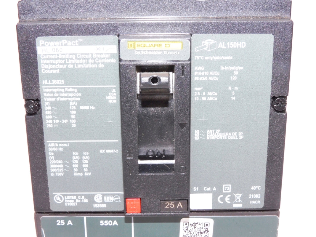 SQUARE D HLL36025 25A 600V NSNP