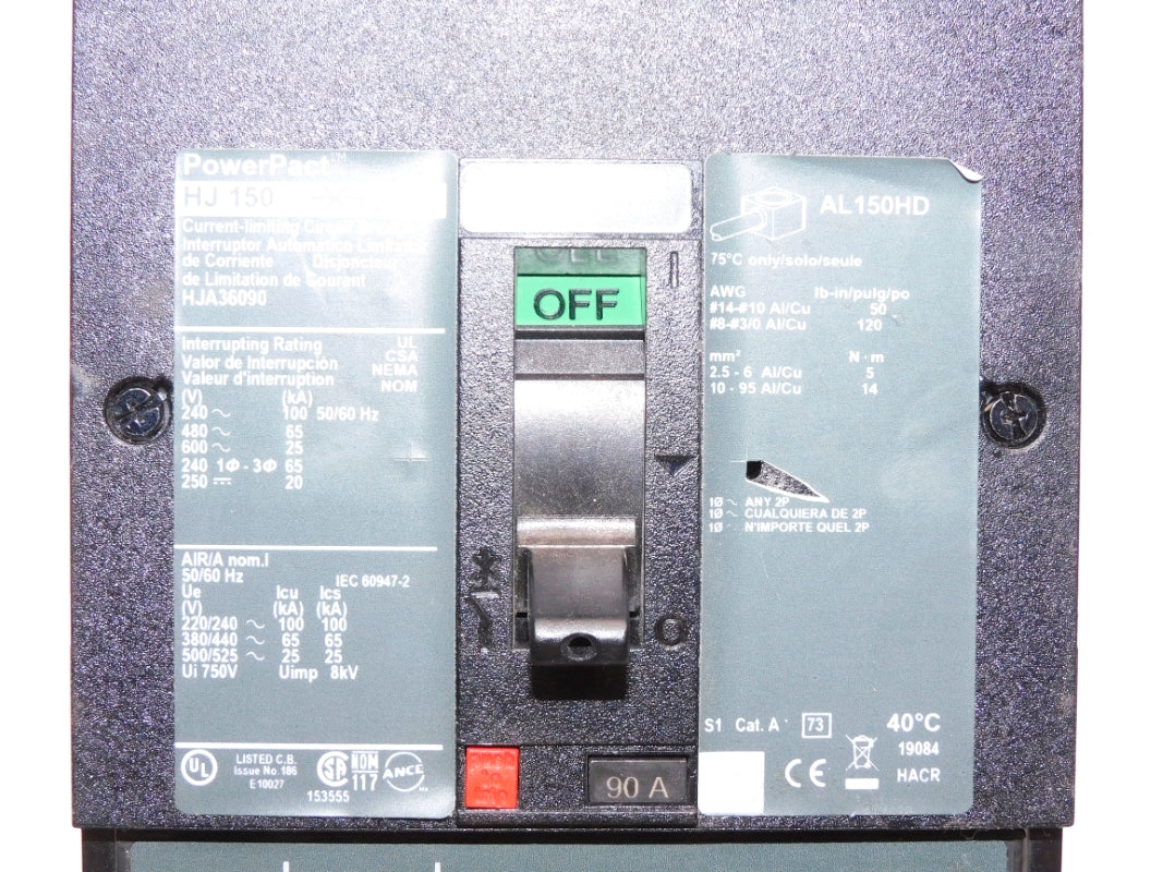SQUARE D HJA36090 90A 600V NUPI
