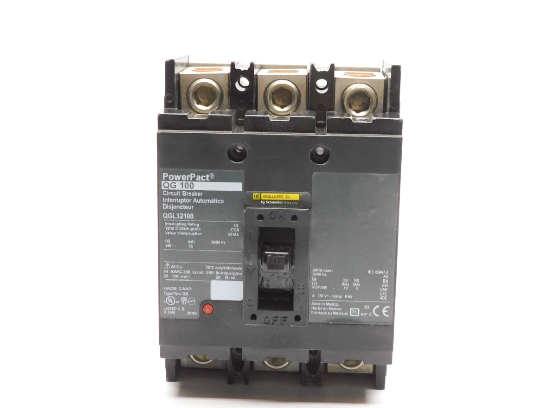 SQUARE D QGL32100 240V 100A UNMP