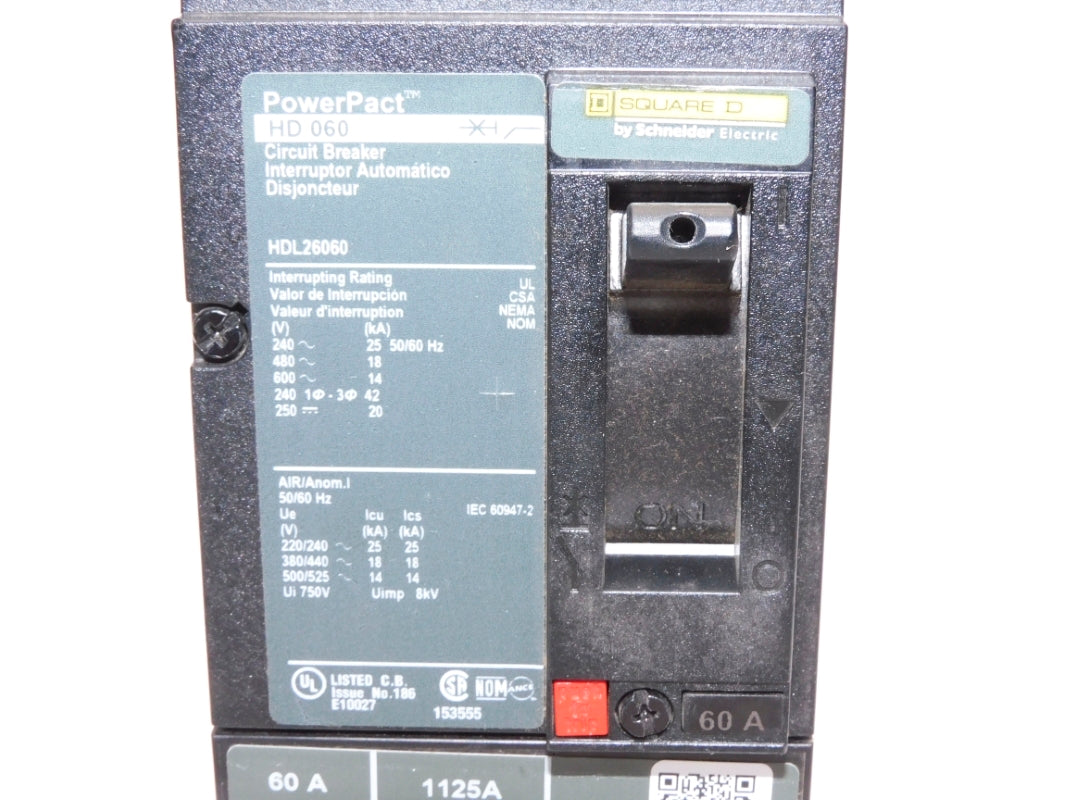 SQUARE D HDL26060 600V 60A NSNP