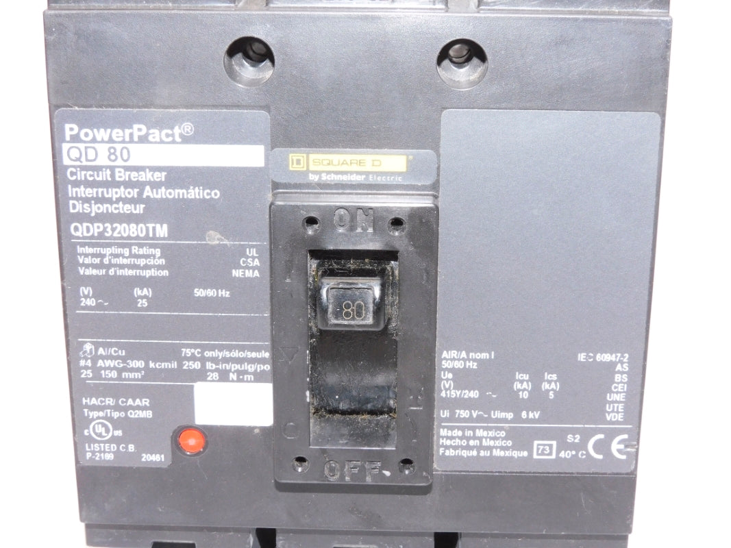 SQUARE D QDP32080TM 80A 240V (AS PICTURED) NSNP