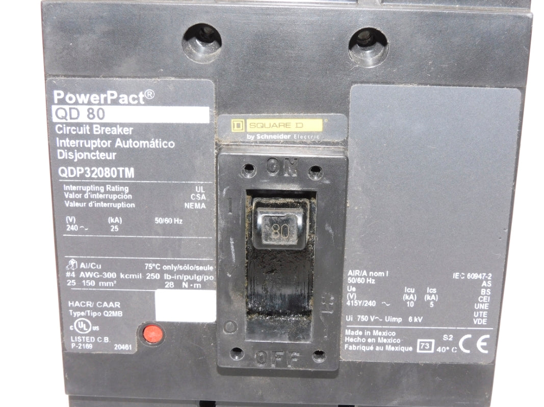 SQUARE D QDP32080TM 80A 240V NSNP