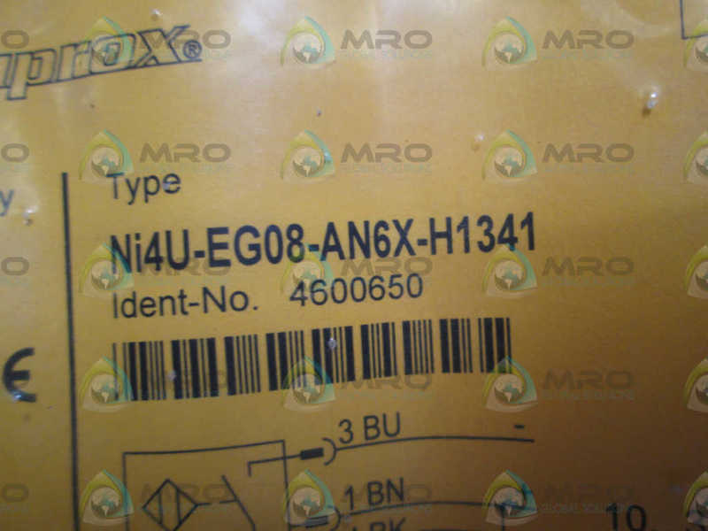 TURCK PROXIMITY SWITCH Ni4U-EG08-AN6X-H1341 *NEW IN FACTORY BAG*