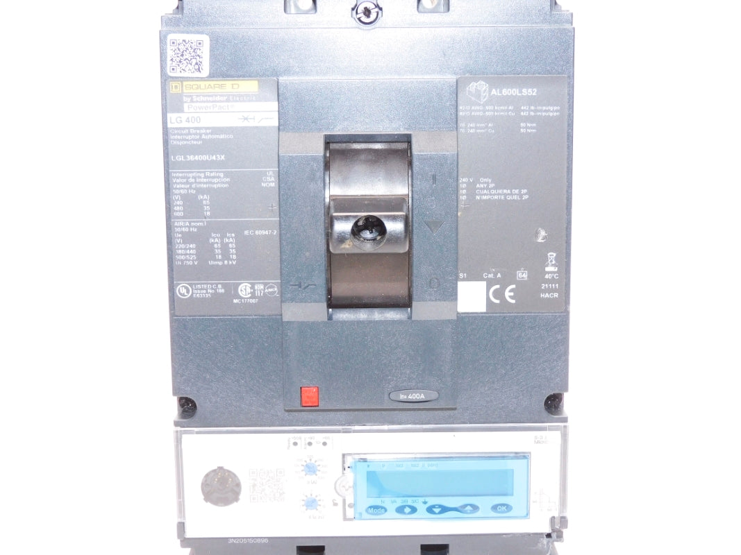 SQUARE D LGL36400U43X 400A 600V (AS PICTURED) NSNP